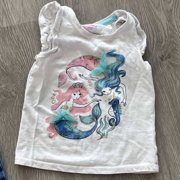 Girls Clothing Lot - Romper, Capri, Tank Tops, T-Shirts & Sunglasses Size 4/4T - Picture 13 of 16